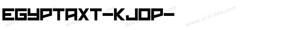 Egyptaxt-KJ0p字体转换