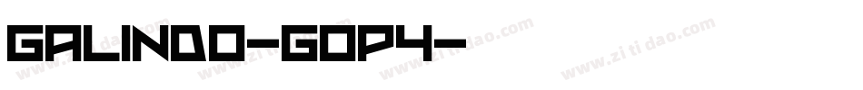 Galindo-g0p4字体转换