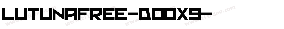 Lutunafree-DO0X9字体转换
