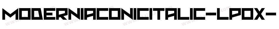 ModernIaconicItalic-lp0X字体转换