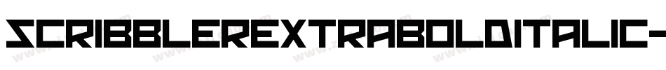 ScribblerExtraboldItalic-DK0x字体转换