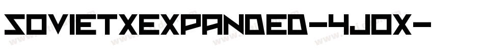SovietXExpanded-4J0x字体转换 SovietXExpanded-4J0x字体转换