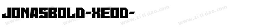 JonasBold-XEod字体转换