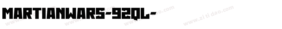 MartianWars-92qL字体转换