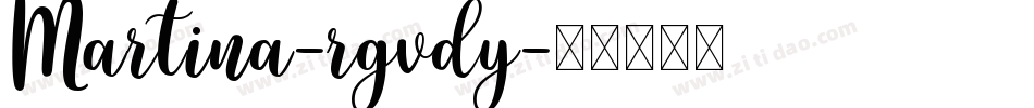 Martina-rgvdy字体转换