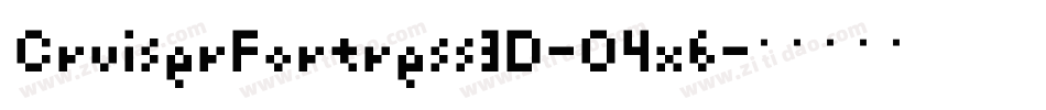 CruiserFortress3D-O4x6字体转换