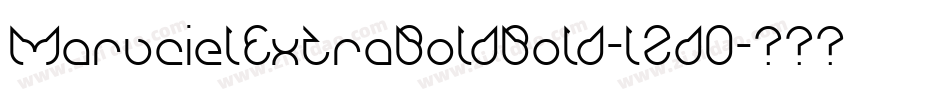 MarucielExtraBoldBold-l2d0字体转换