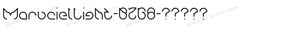 MarucielLight-BZG8字体转换