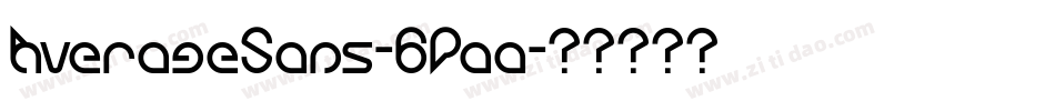 AverageSans-5Paa字体转换