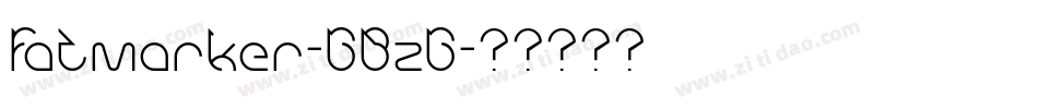 Fatmarker-GBzG字体转换