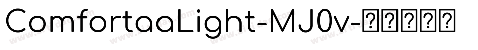 ComfortaaLight-MJ0v字体转换