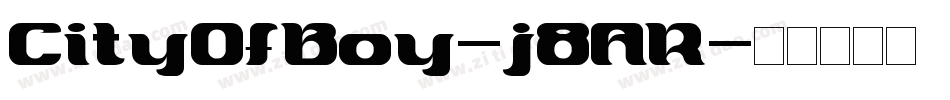 CityOfBoy-j8AR字体转换