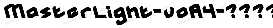 MasterLight-voA4字体转换