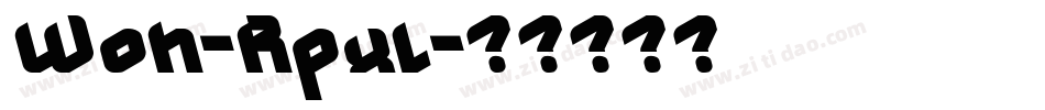 Woh-Rpxl字体转换