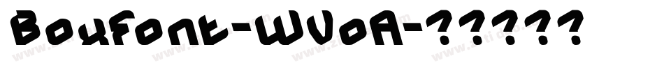 BoxFont-WVoA字体转换