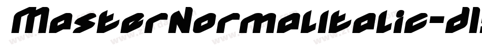 MasterNormalItalic-d15x字体转换