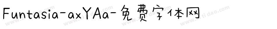 Funtasia-axYAa字体转换