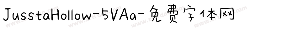 JusstaHollow-5VAa字体转换