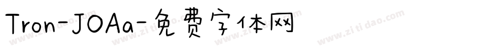 Tron-JOAa字体转换
