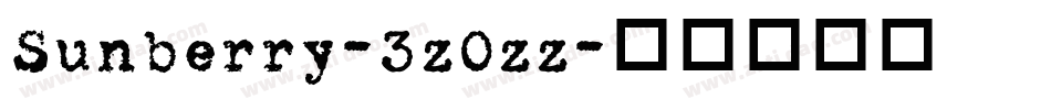 Sunberry-3zOzz字体转换