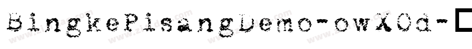 BingkePisangDemo-owXOd字体转换