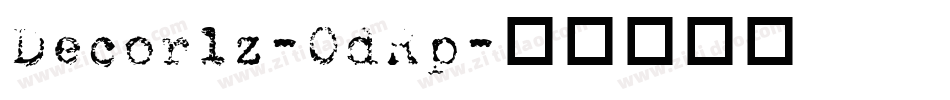 Decorlz-OdRp字体转换