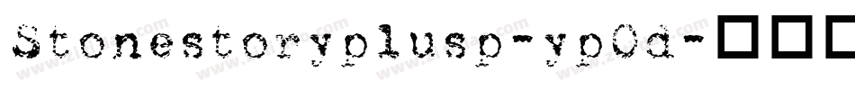 Stonestoryplusp-ypOd字体转换