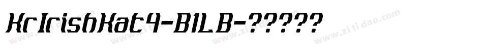 KrIrishKat4-B1LB字体转换
