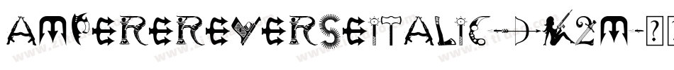 AmpereReverseitalic-DK2m字体转换