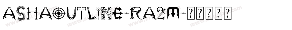 Ashaoutline-RA2M字体转换