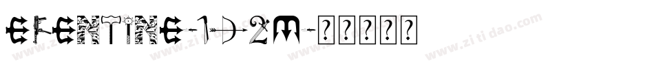Efentine-1D2M字体转换