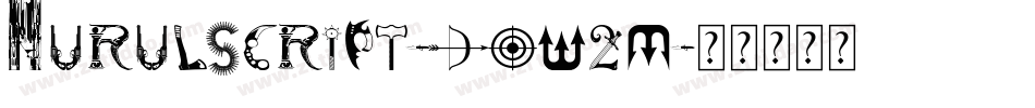 NurulScript-DOW2m字体转换