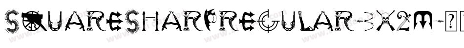 SquareSharpRegular-3X2M字体转换 SquareSharpRegular-3X2M字体转换