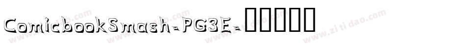 ComicbookSmash-PG3E字体转换