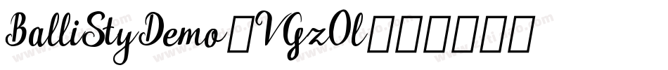 BallistyDemo-VGzOl字体转换