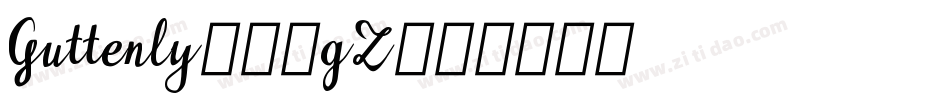 Guttenly-37gZ字体转换