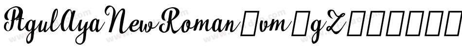 PtgulAyaNewRoman-vm3gZ字体转换