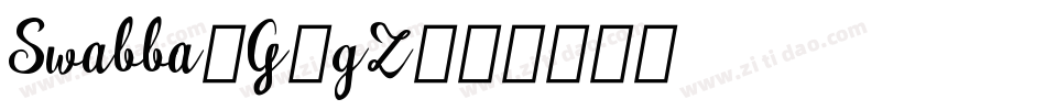 Swabba-G3gZ字体转换