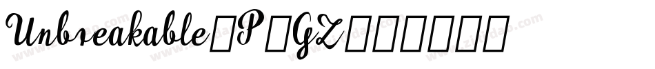 Unbreakable-P3GZ字体转换