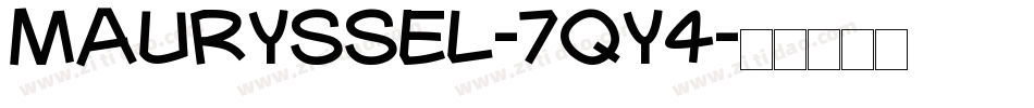Mauryssel-7qY4字体转换