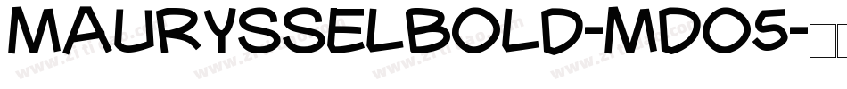MaurysselBold-mDo5字体转换