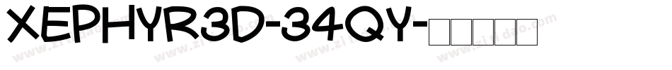 Xephyr3D-34qy字体转换 Xephyr3D-34qy字体转换