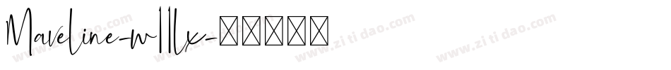 Maveline-w11lx字体转换