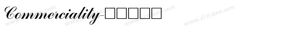 Commerciality字体转换