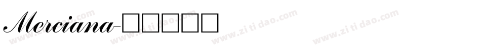 Merciana字体转换