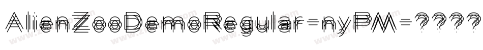 AlienZooDemoRegular-nyPM字体转换