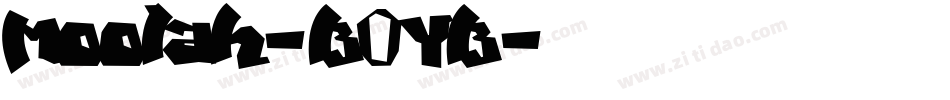 Moolah-B0YB字体转换
