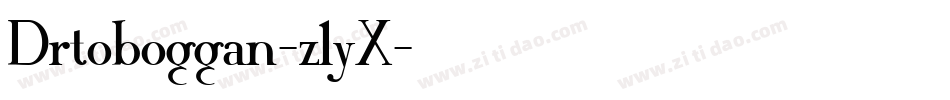 Drtoboggan-z1yX字体转换