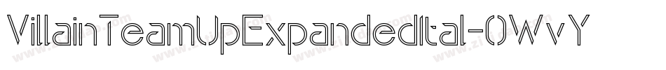 VillainTeamUpExpandedItal-0WvYG字体转换