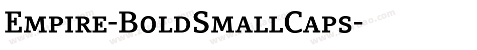 Empire-BoldSmallCaps字体转换